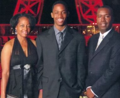 Wanda Webster with her husband Jacques Webster and son Travis Scott